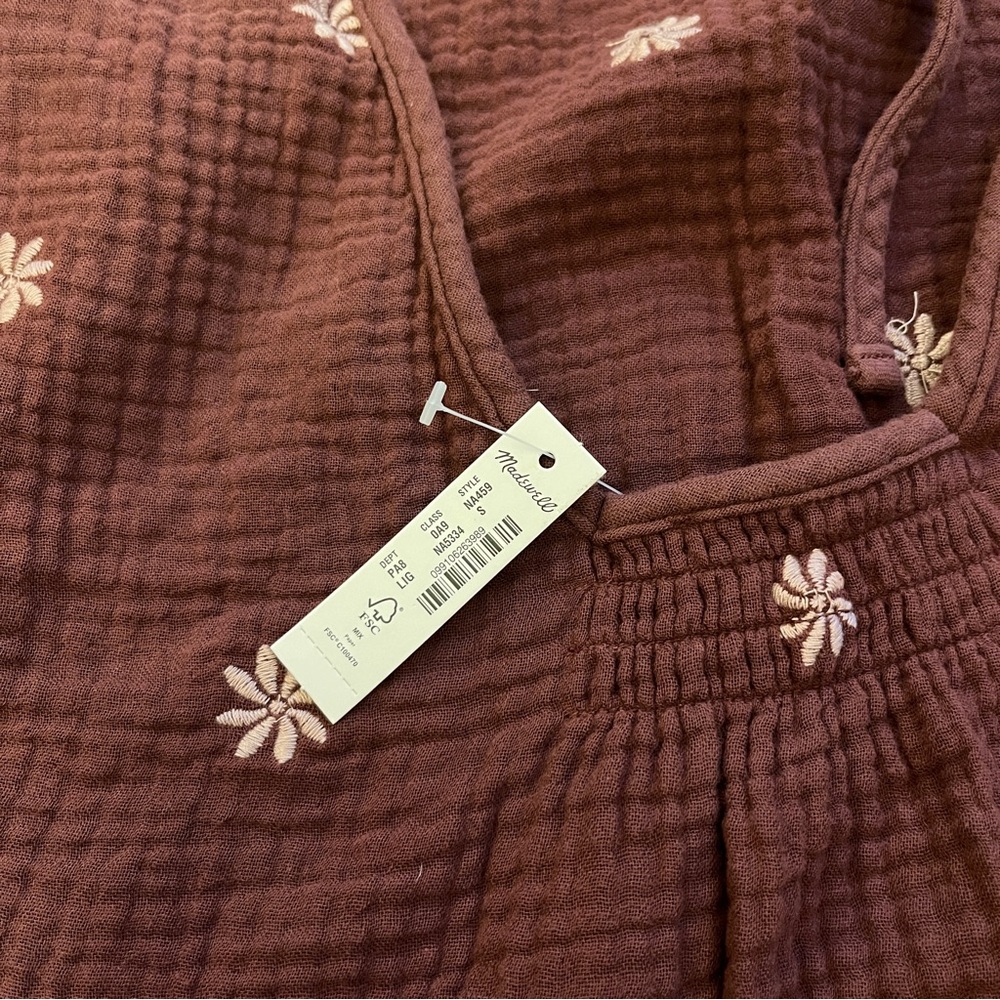 Madewell // Francis Embroidered Gauze Top - Picture 7 of 11
